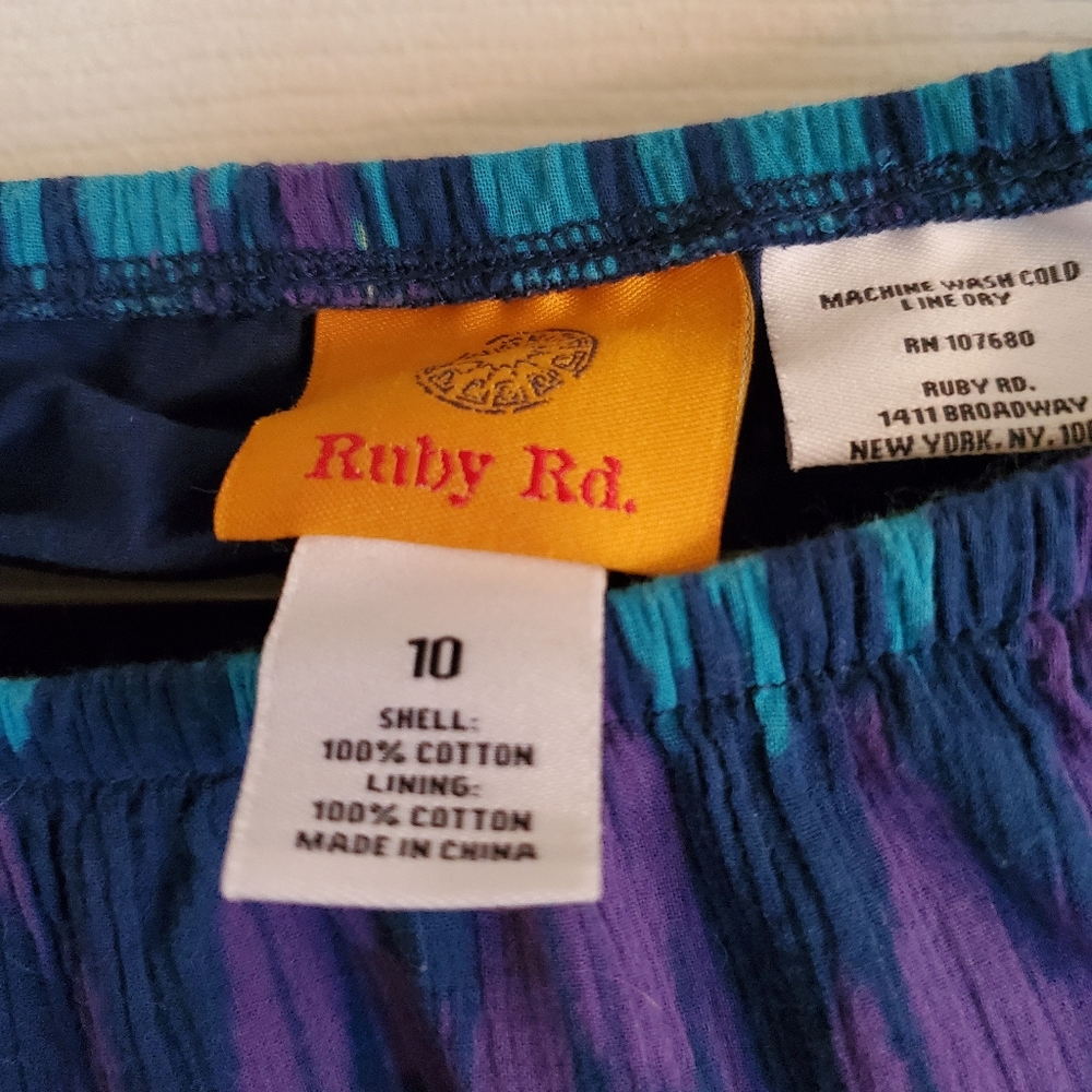 Ruby Rd Multicolored Skirt S 10 - Picture 8 of 10